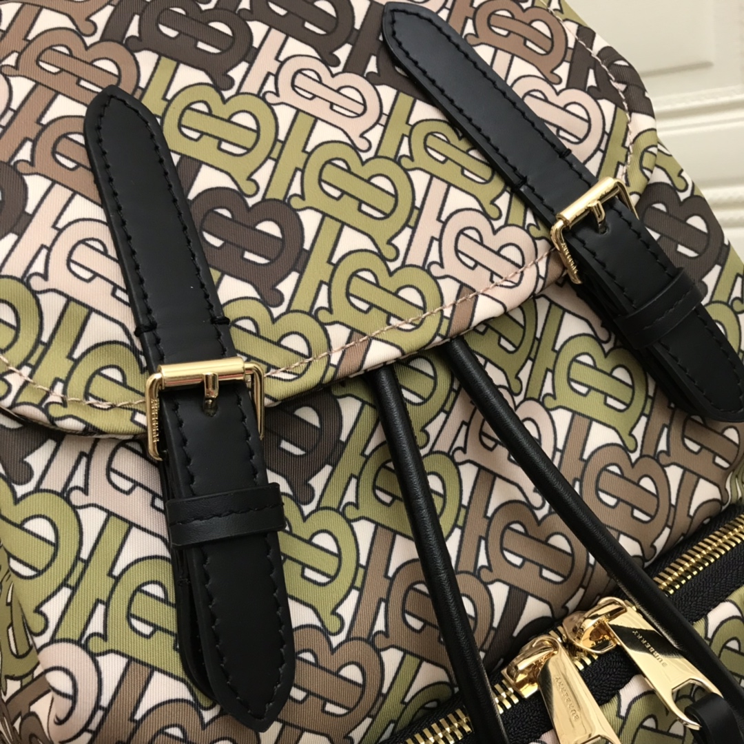 80118051 The Medium Rucksack in Monogram Print Nylon, BURBERRY BACKPACKS