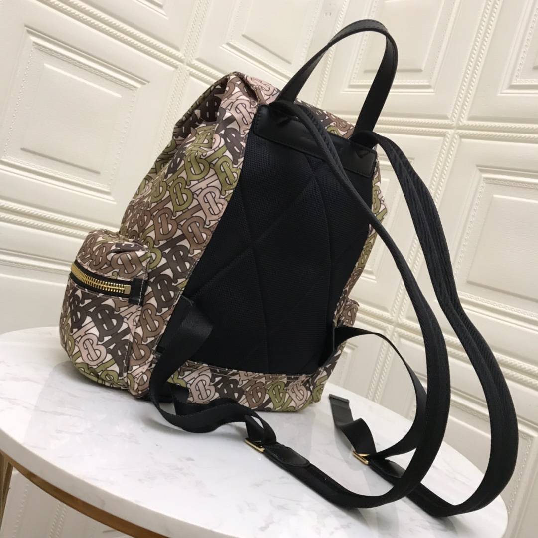 80118051 The Medium Rucksack in Monogram Print Nylon, BURBERRY BACKPACKS