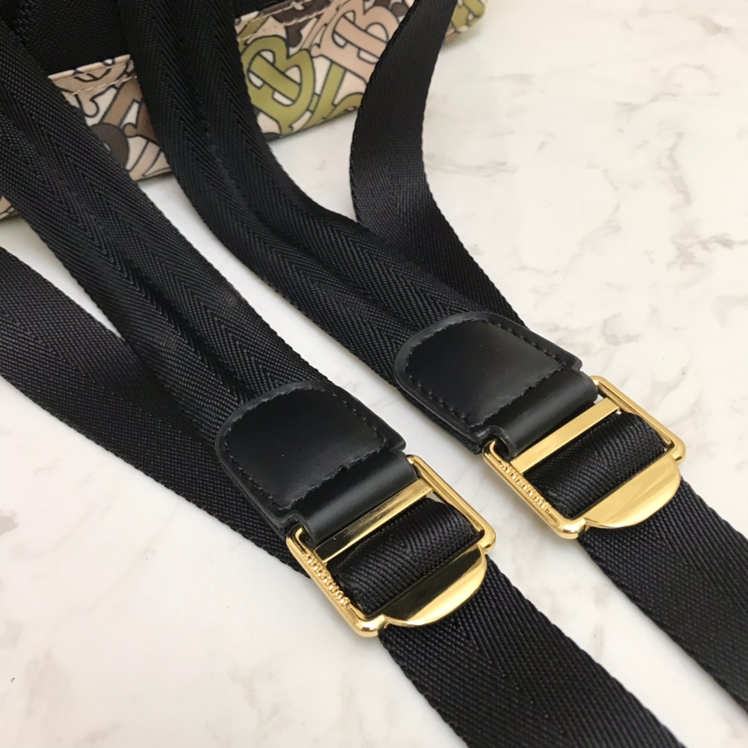 80118051 The Medium Rucksack in Monogram Print Nylon, BURBERRY BACKPACKS