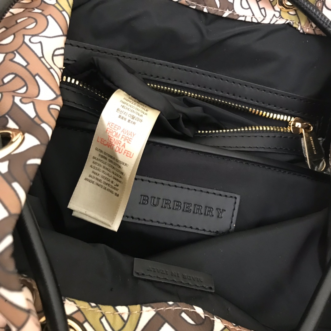 80118051 The Medium Rucksack in Monogram Print Nylon, BURBERRY BACKPACKS
