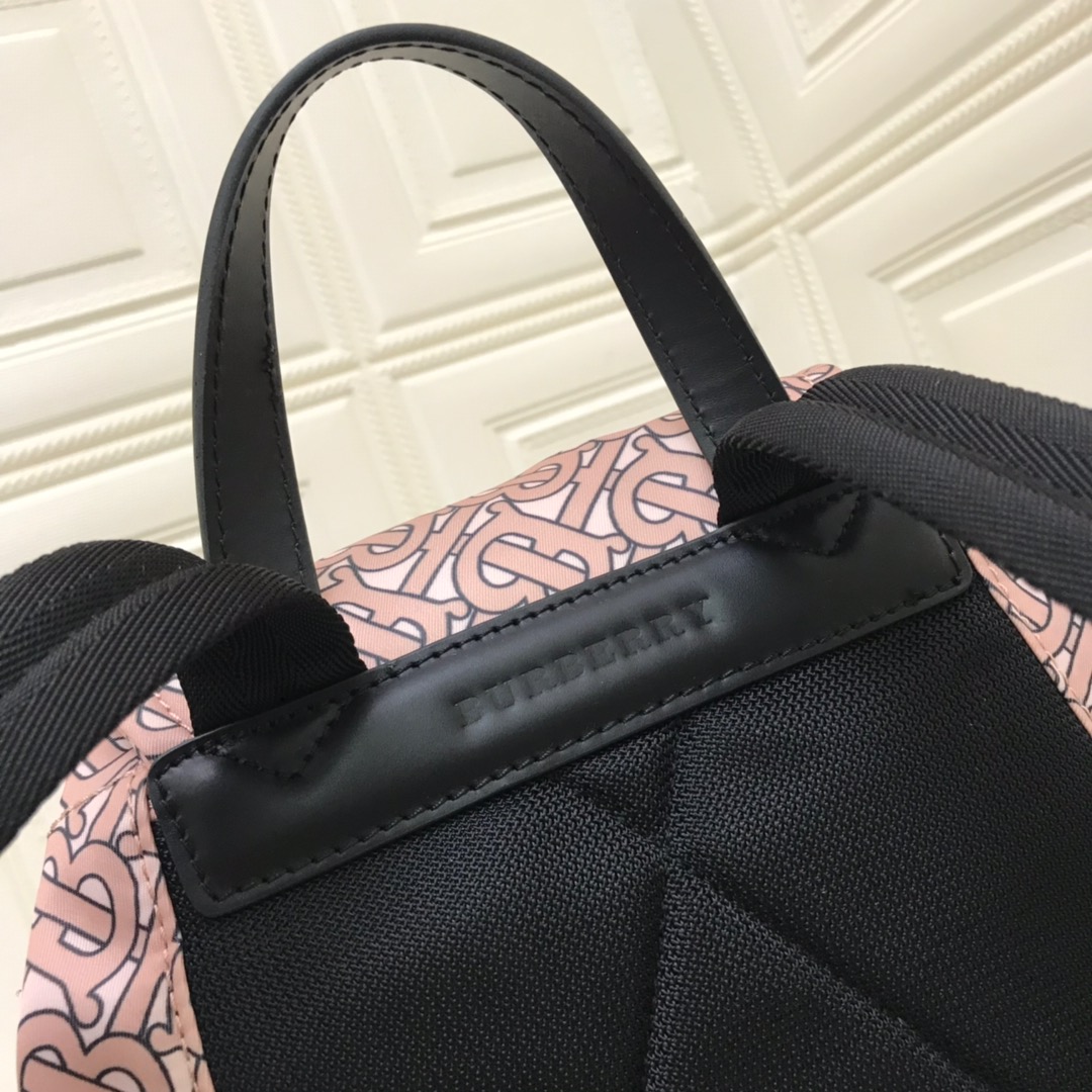 The Medium Rucksack in Monogram Print Nylon, BURBERRY BACKPACKS