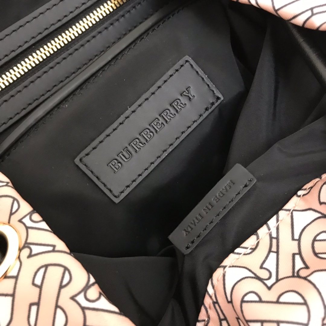 The Medium Rucksack in Monogram Print Nylon, BURBERRY BACKPACKS