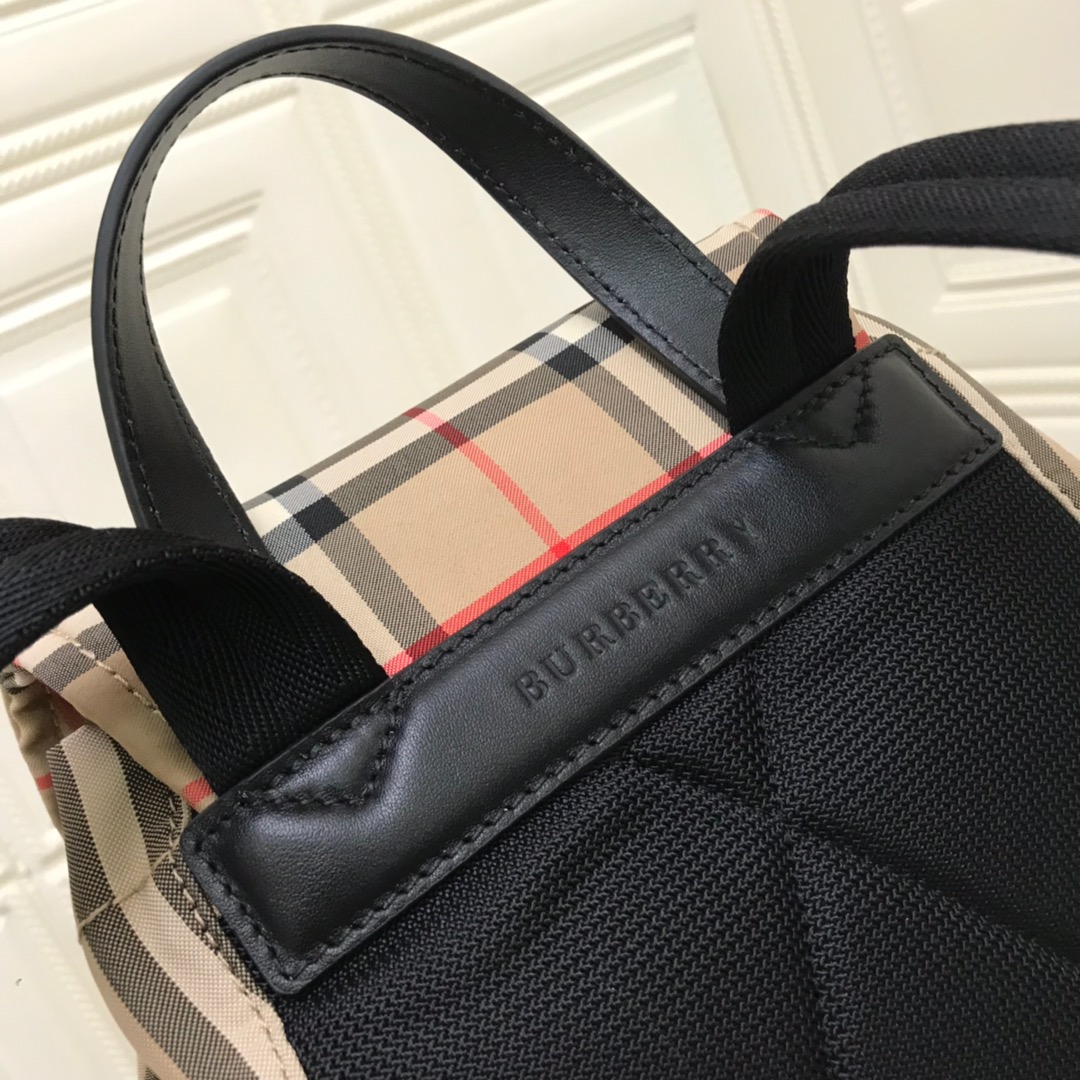 The Medium Rucksack in Vintage Check Nylon, BURBERRY BACKPACKS