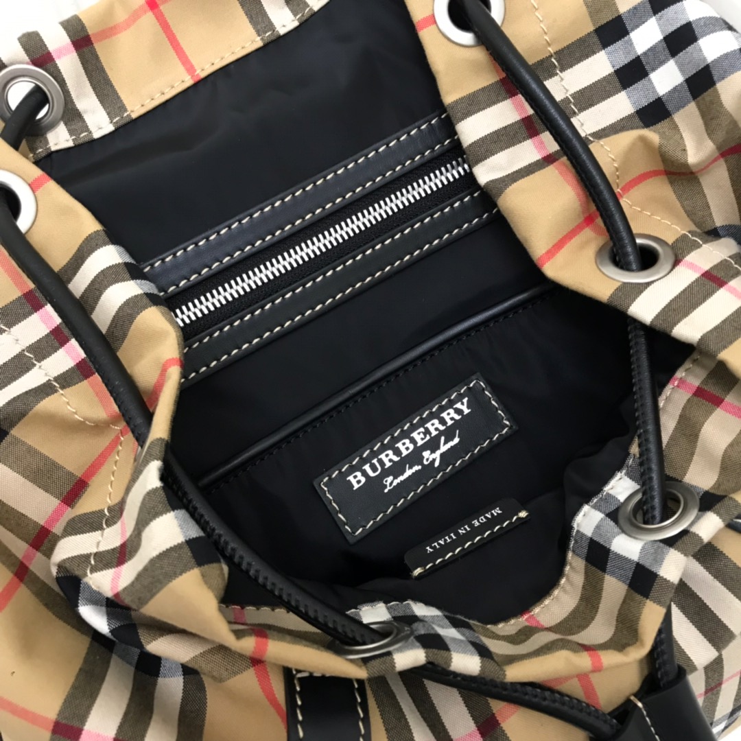 The Medium Rucksack in Vintage Check Nylon, BURBERRY BACKPACKS