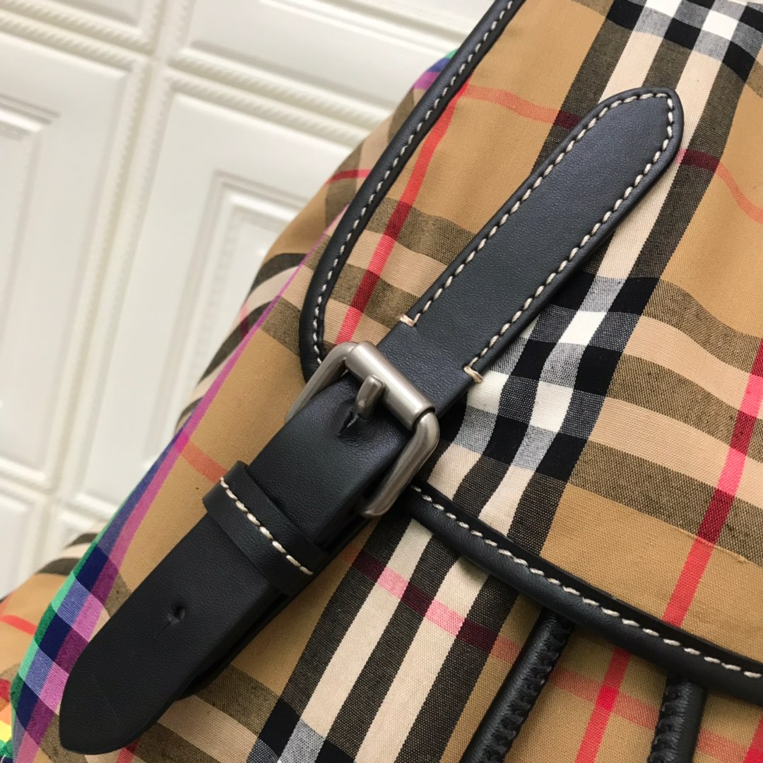 The Medium Rucksack in Vintage Check Nylon, BURBERRY BACKPACKS