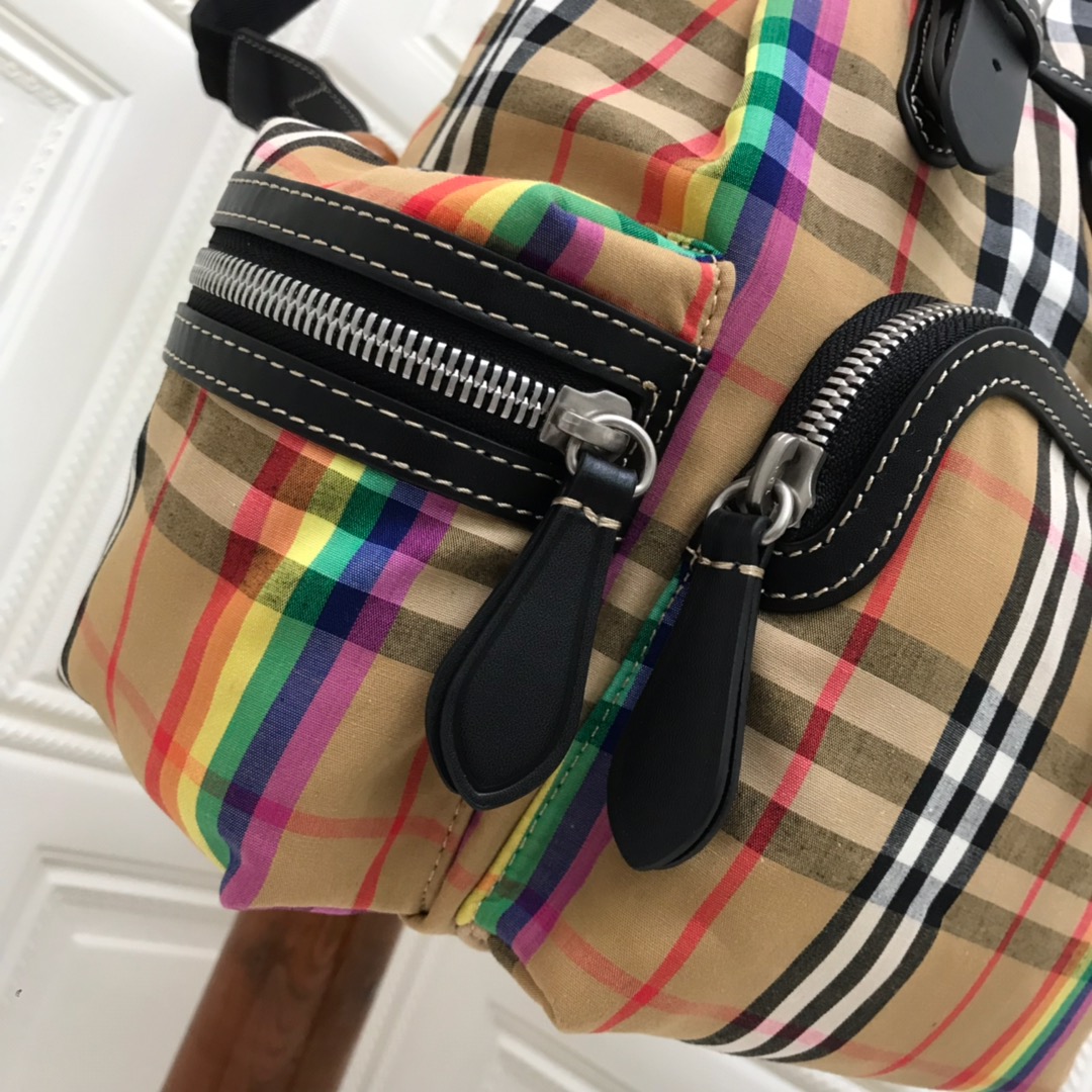 The Medium Rucksack in Vintage Check Nylon, BURBERRY BACKPACKS