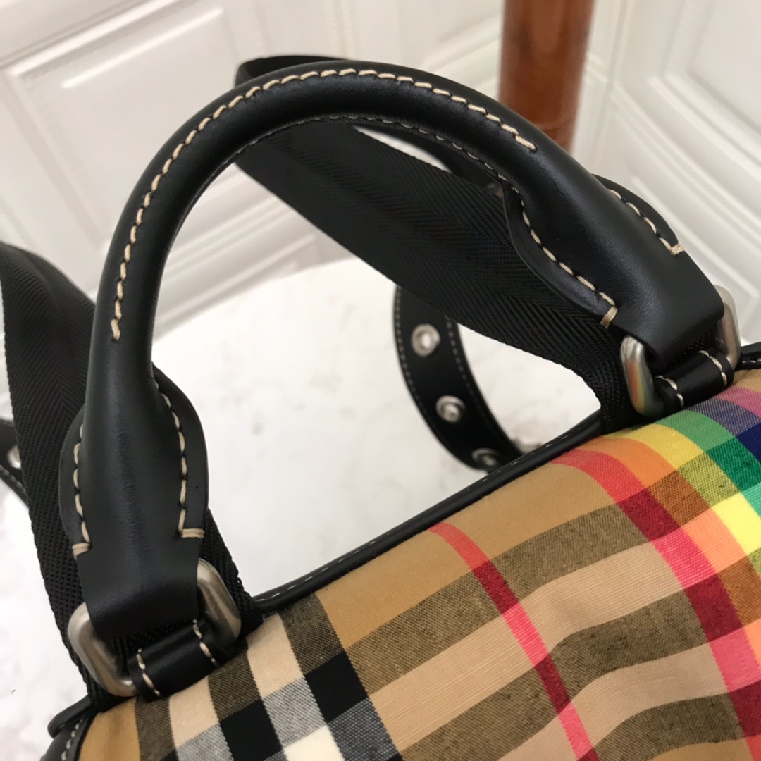 The Medium Rucksack in Vintage Check Nylon, BURBERRY BACKPACKS