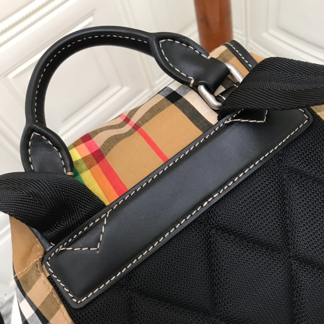 The Medium Rucksack in Vintage Check Nylon, BURBERRY BACKPACKS