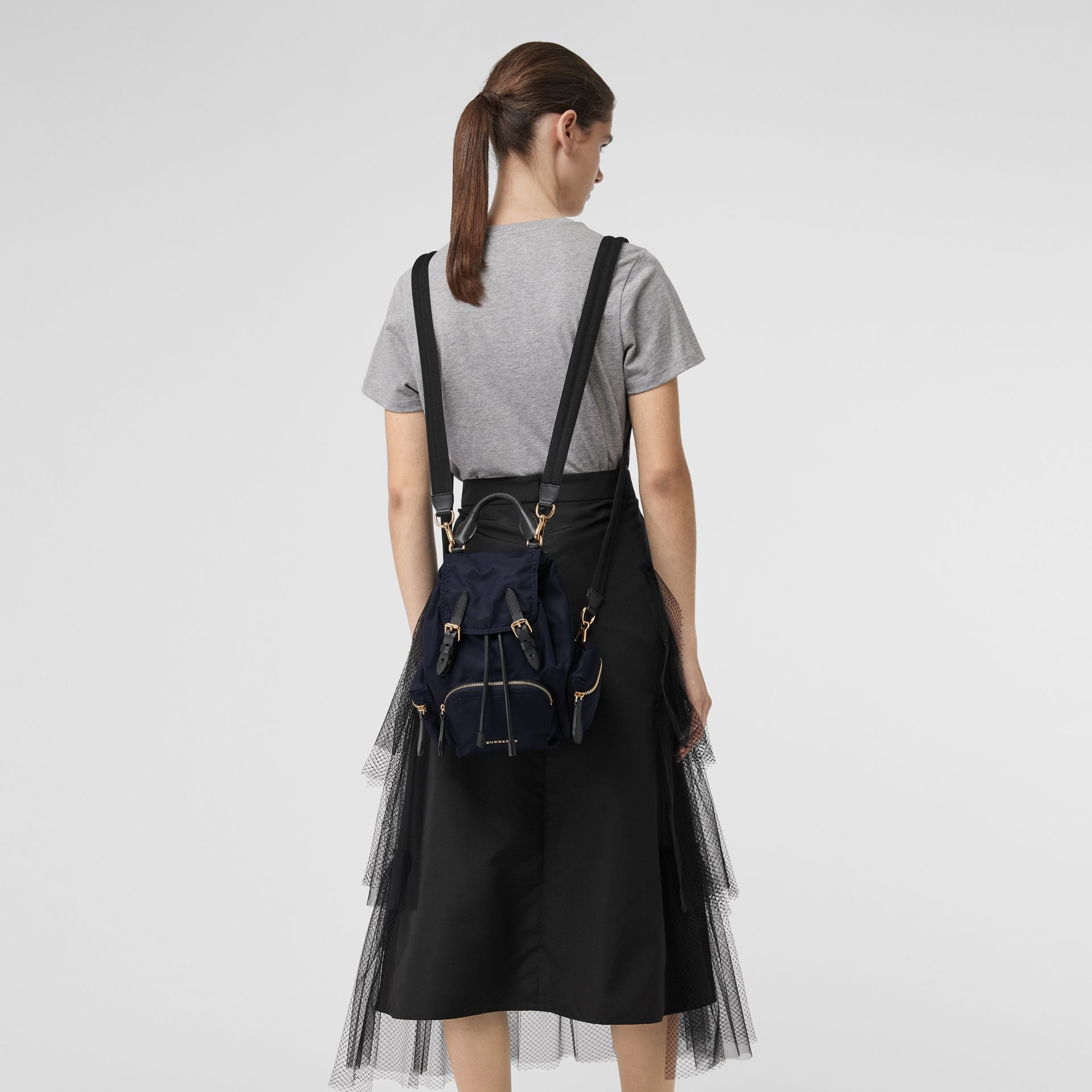 The Small Crossbody Rucksack in Nylon, 40759731, BURBERRY BACKPACKS