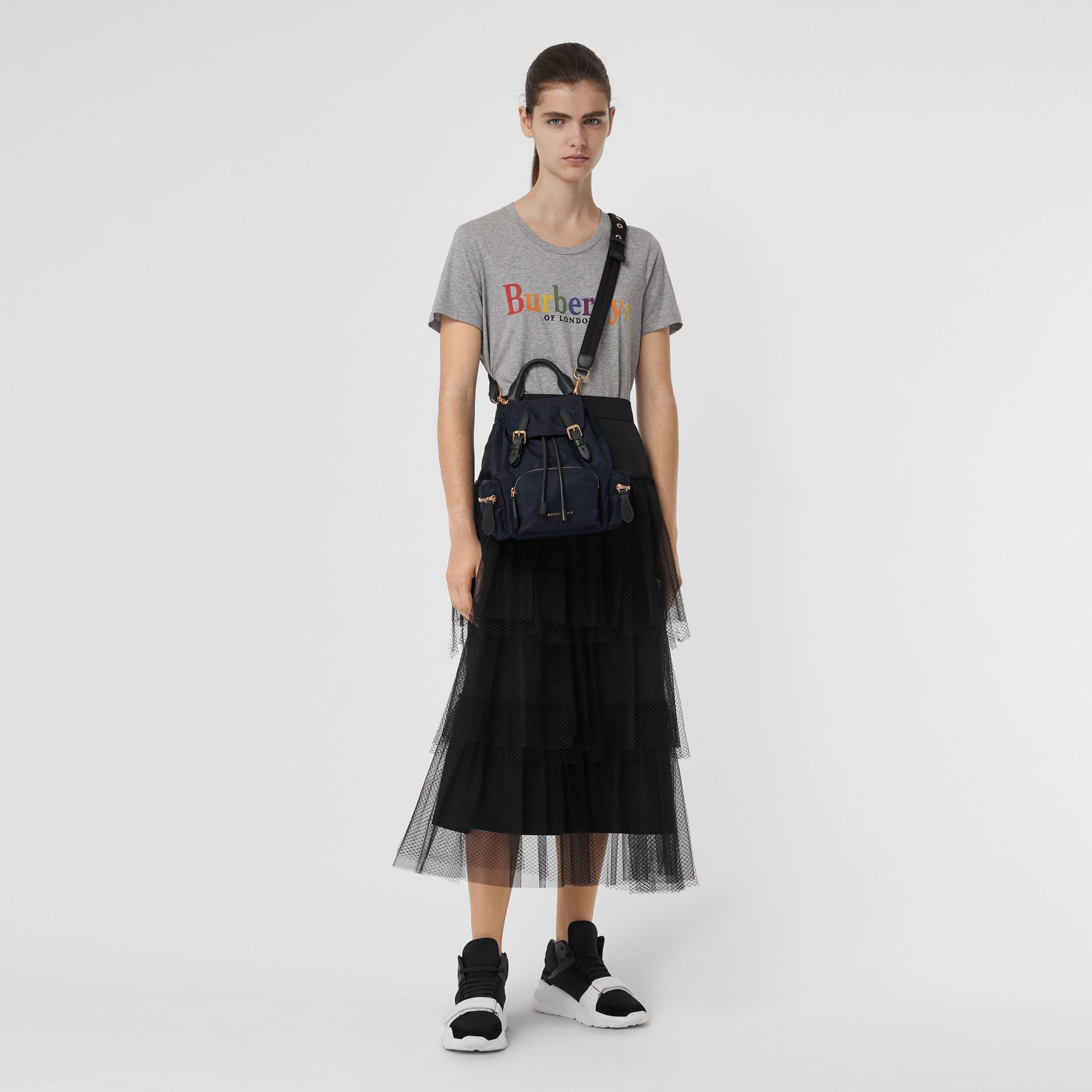 The Small Crossbody Rucksack in Nylon, 40759731, BURBERRY BACKPACKS