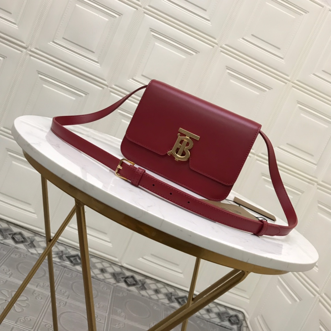 80103341 Small Leather TB Bag, BURBERRY BAGS