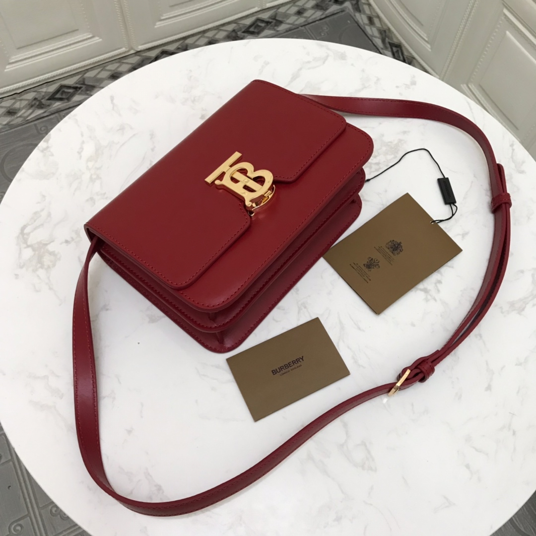 80103341 Small Leather TB Bag, BURBERRY BAGS