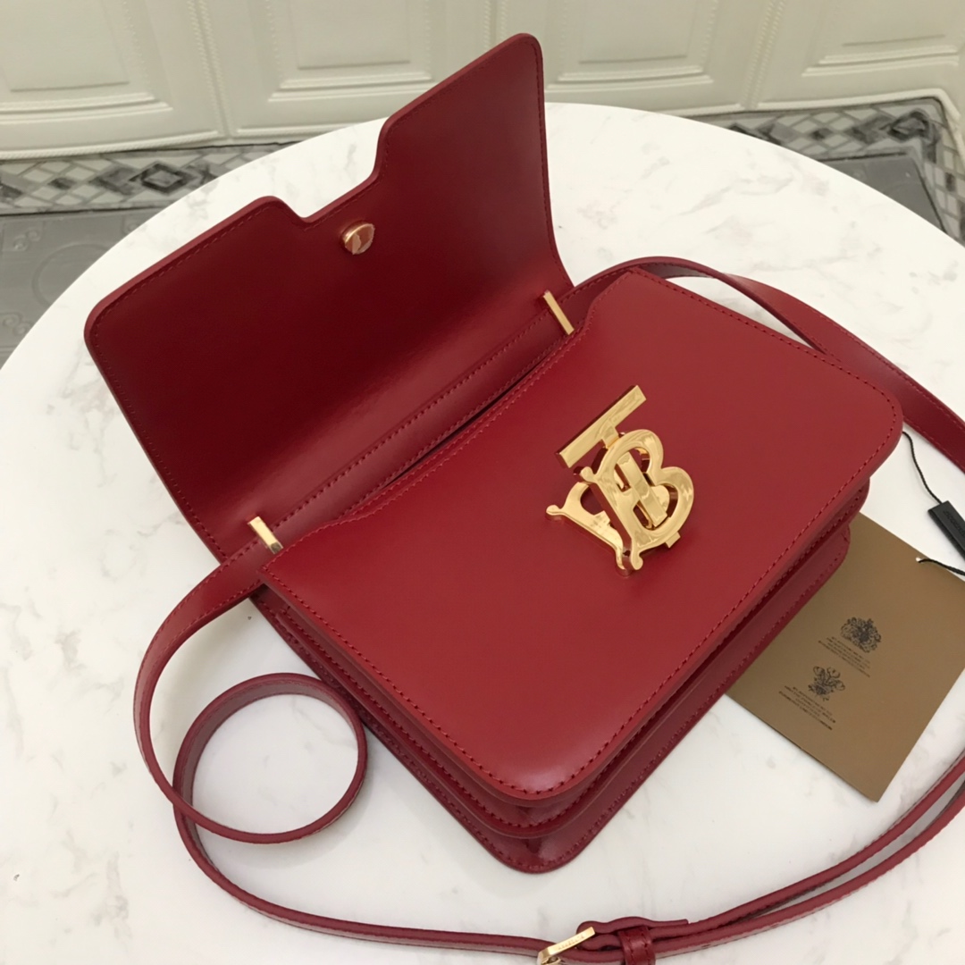 80103341 Small Leather TB Bag, BURBERRY BAGS