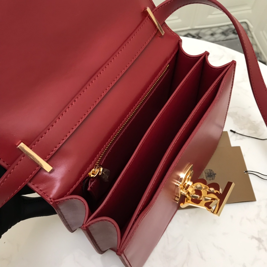 80103341 Small Leather TB Bag, BURBERRY BAGS