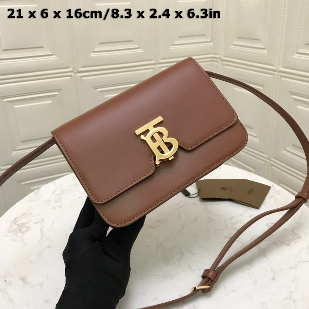 80103341 Small Leather TB Bag, BURBERRY BAGS