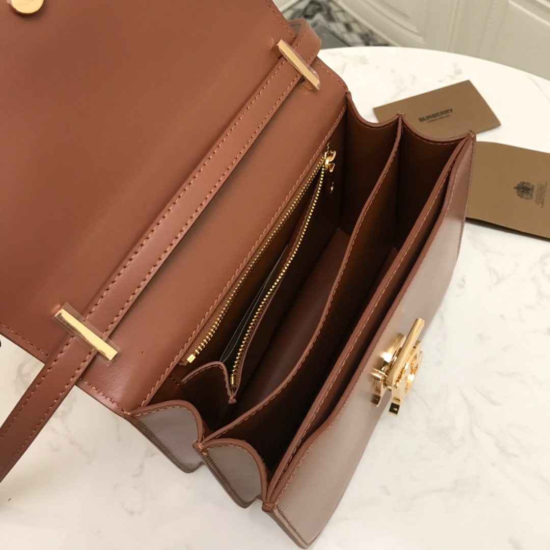 80103341 Small Leather TB Bag, BURBERRY BAGS