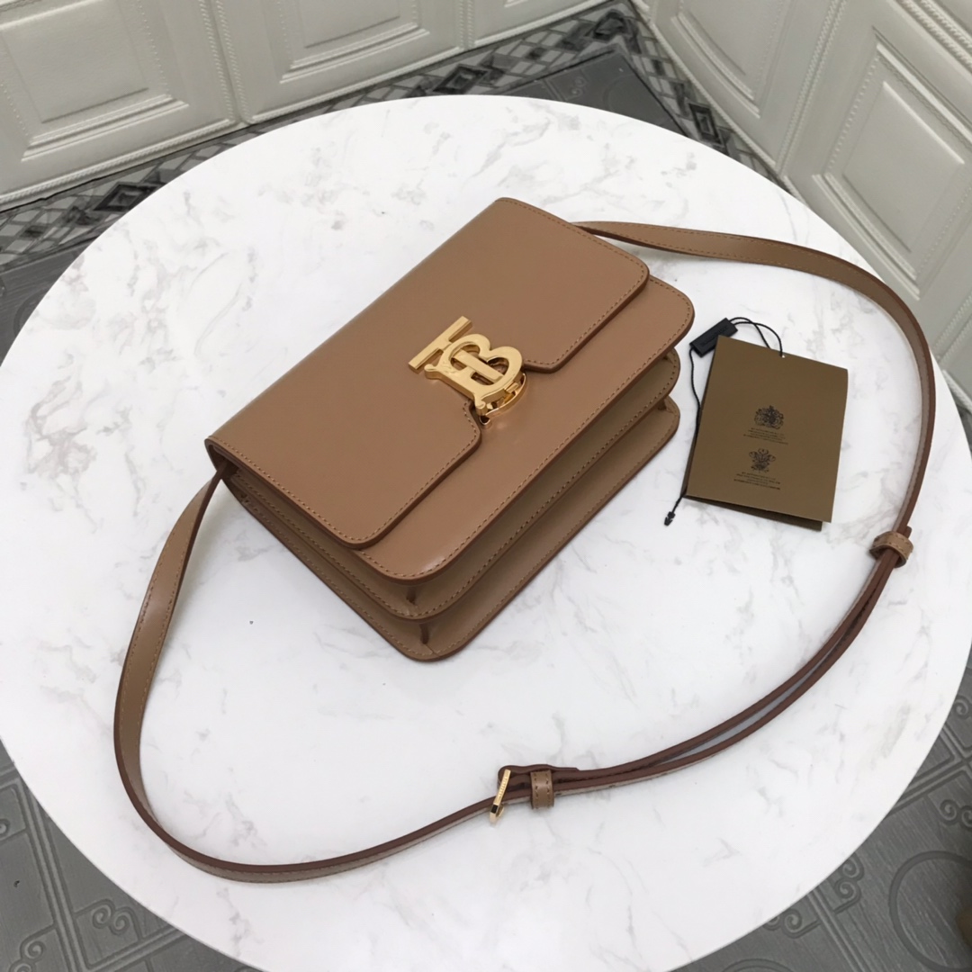 80103341 Small Leather TB Bag, BURBERRY BAGS
