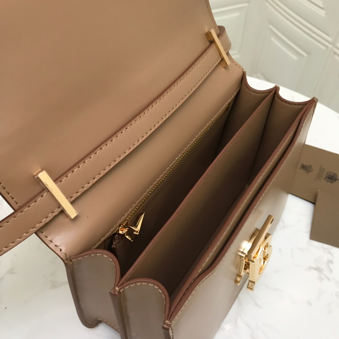 80103341 Small Leather TB Bag, BURBERRY BAGS