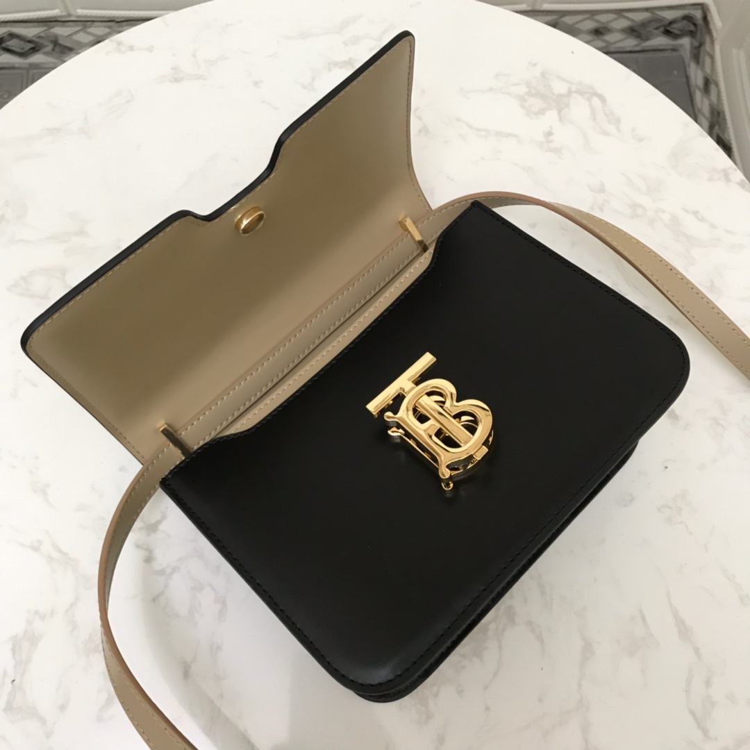 80115751 Small Leather TB Bag, BURBERRY BAGS