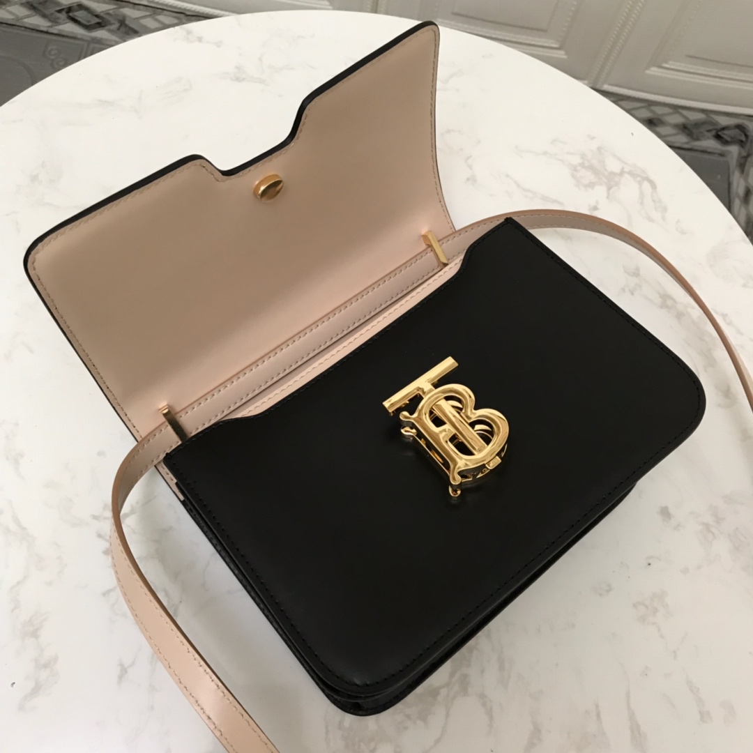 80115751 Small Leather TB Bag, BURBERRY BAGS