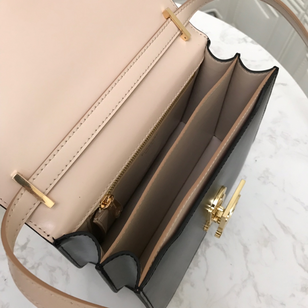 80115751 Small Leather TB Bag, BURBERRY BAGS