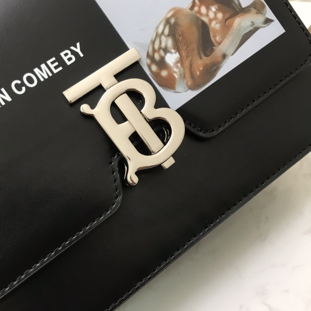 80124671 Small Leather TB Bag, BURBERRY BAGS