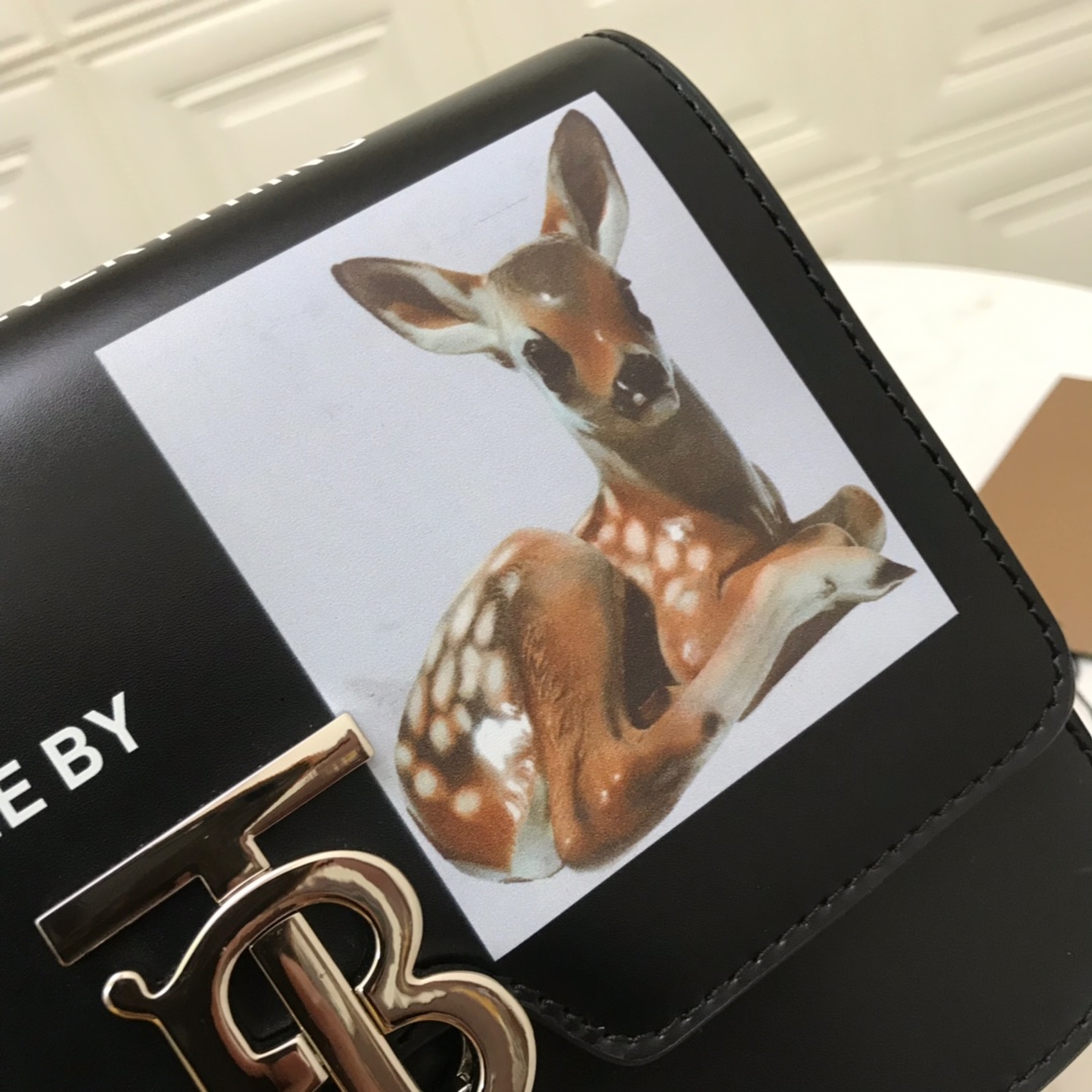 80124671 Small Leather TB Bag, BURBERRY BAGS