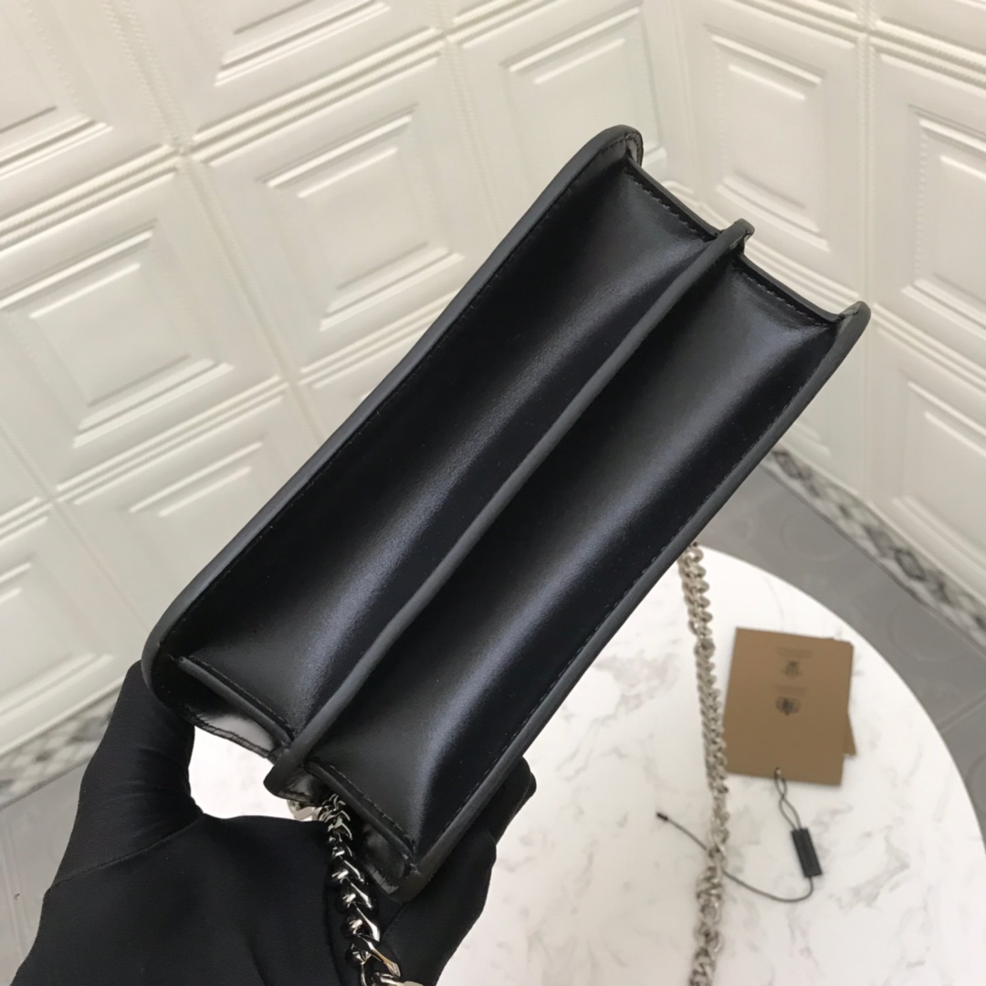 80124671 Small Leather TB Bag, BURBERRY BAGS