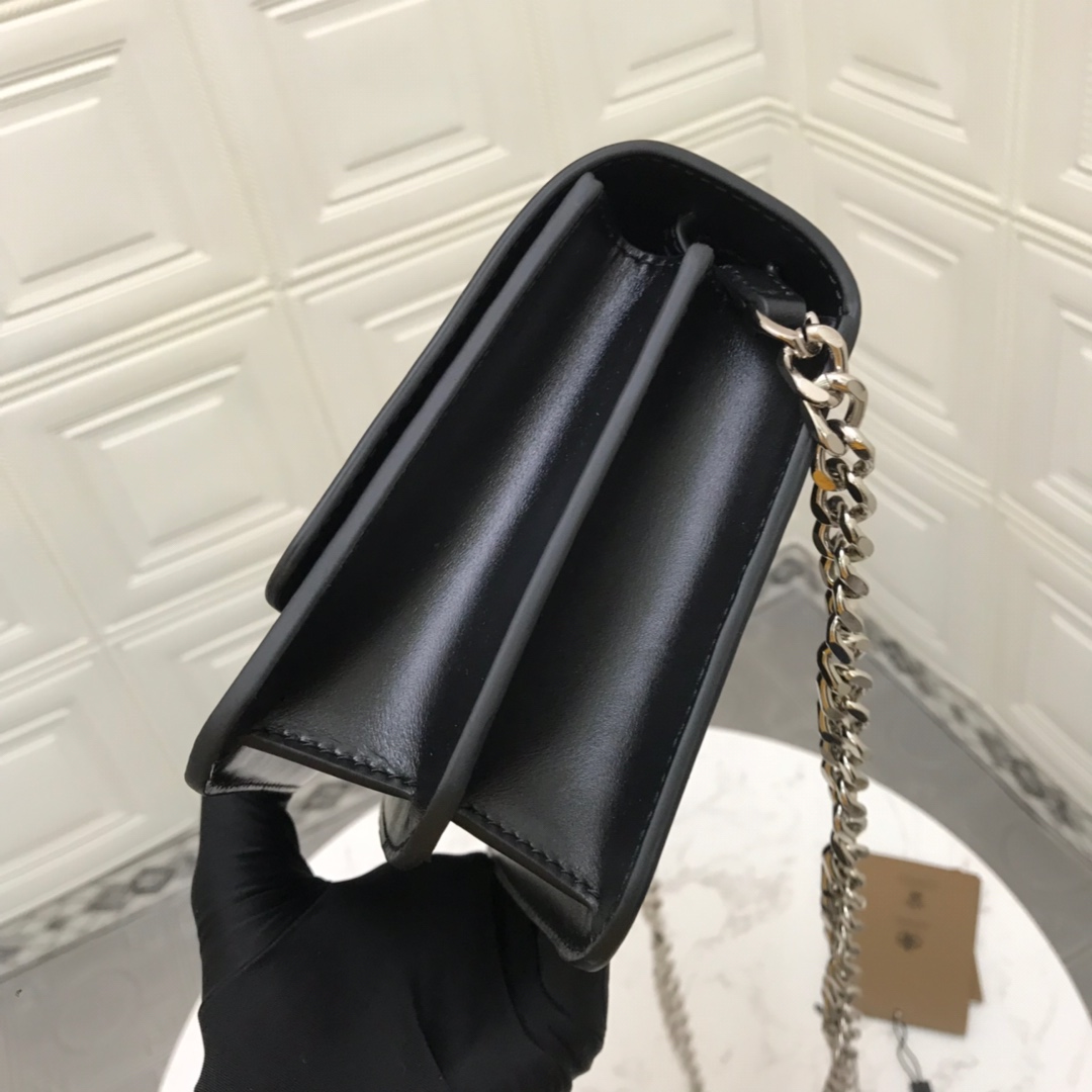 80124671 Small Leather TB Bag, BURBERRY BAGS
