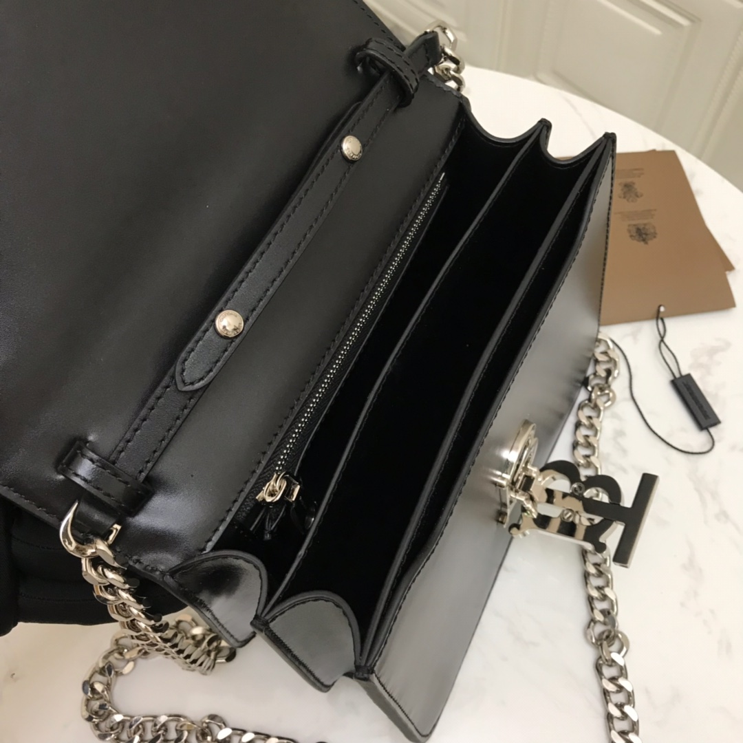 80124671 Small Leather TB Bag, BURBERRY BAGS