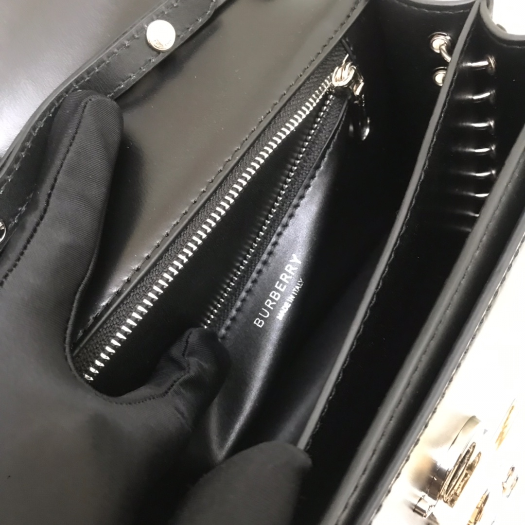 80125911 Small Studded Montage Print Leather TB Bag, BURBERRY BAGS