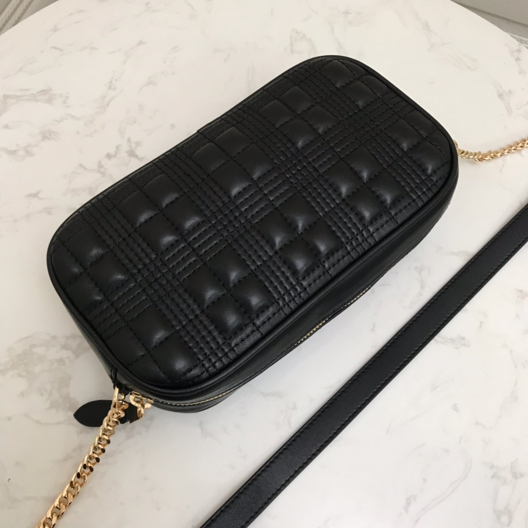 80207131 Quilted Lambskin Camera Bag, BURBERRY BAGS