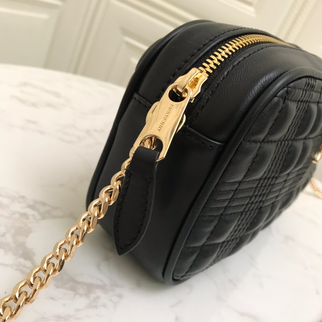 80207131 Quilted Lambskin Camera Bag, BURBERRY BAGS