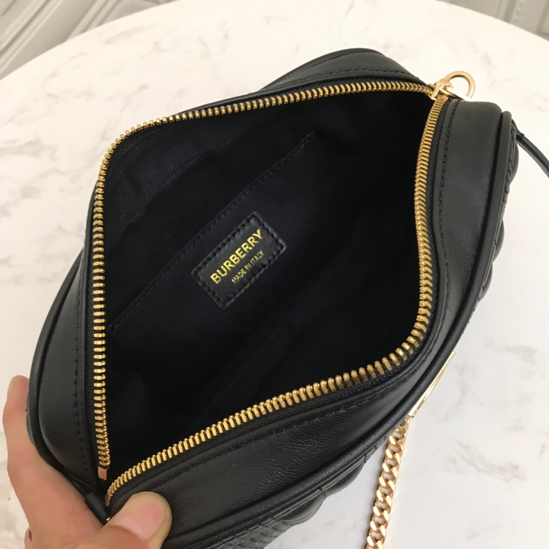 80207131 Quilted Lambskin Camera Bag, BURBERRY BAGS