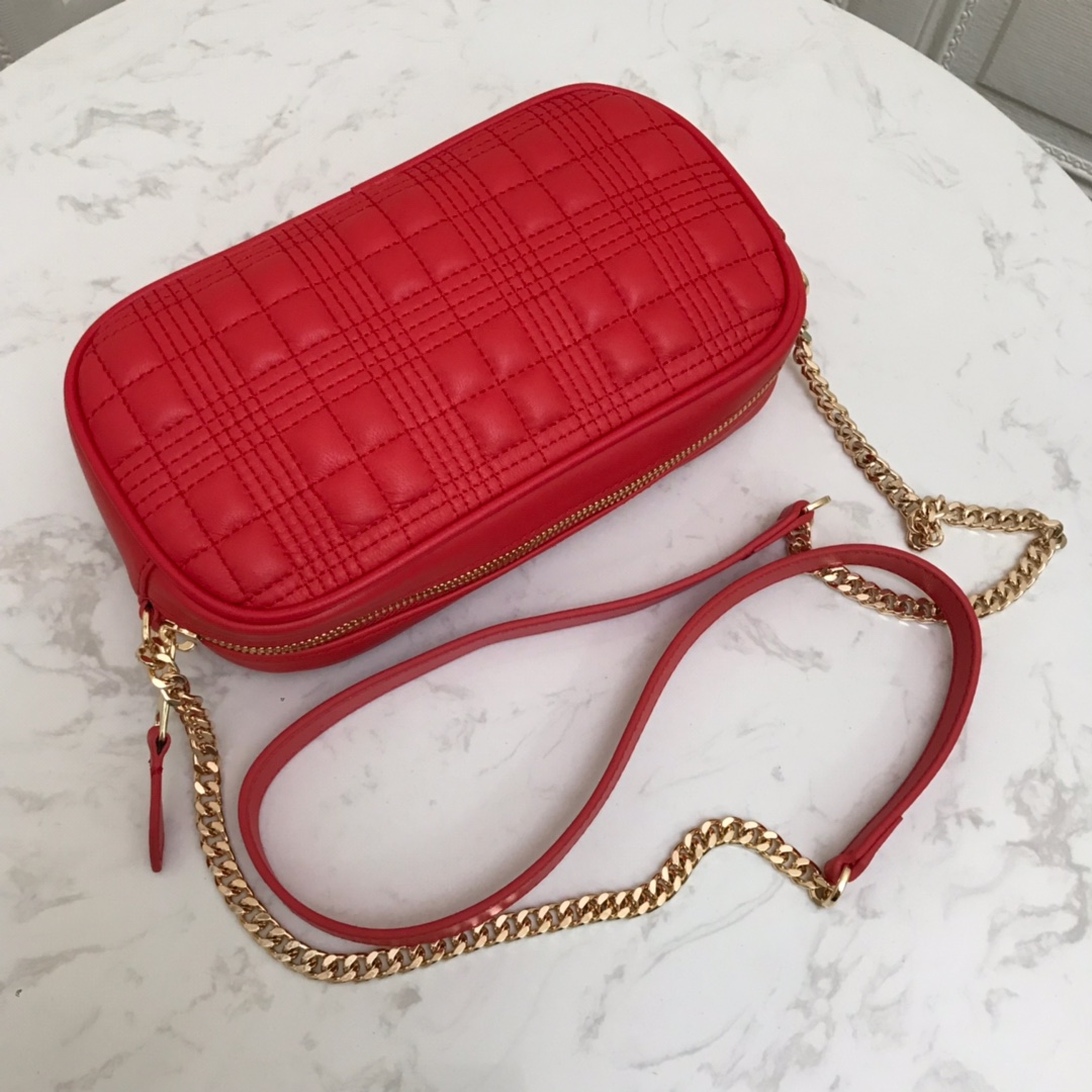 80207131 Quilted Lambskin Camera Bag, BURBERRY BAGS