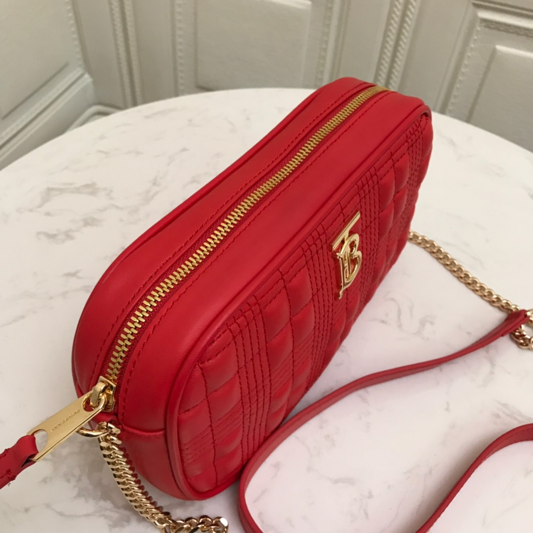 80207131 Quilted Lambskin Camera Bag, BURBERRY BAGS