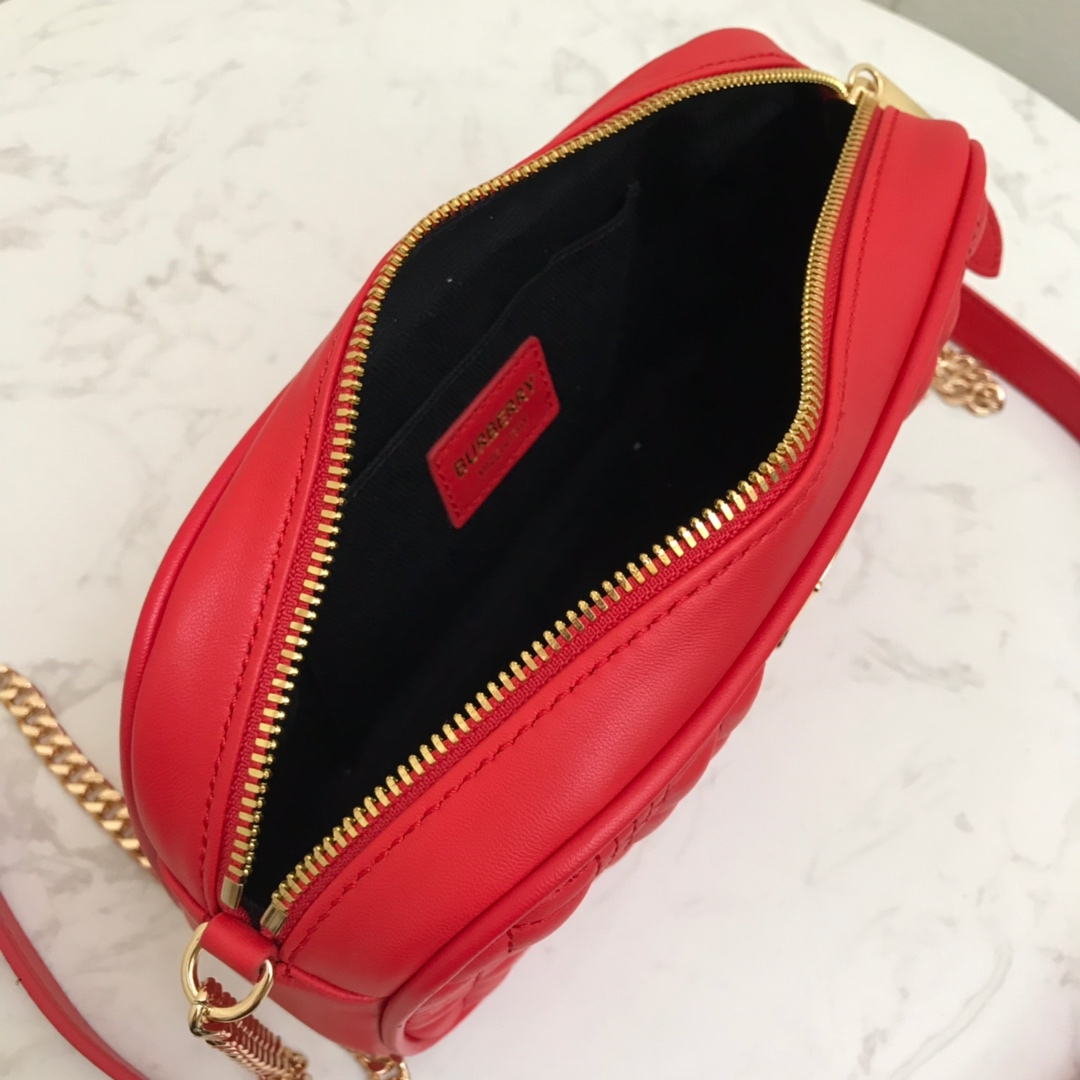 80207131 Quilted Lambskin Camera Bag, BURBERRY BAGS
