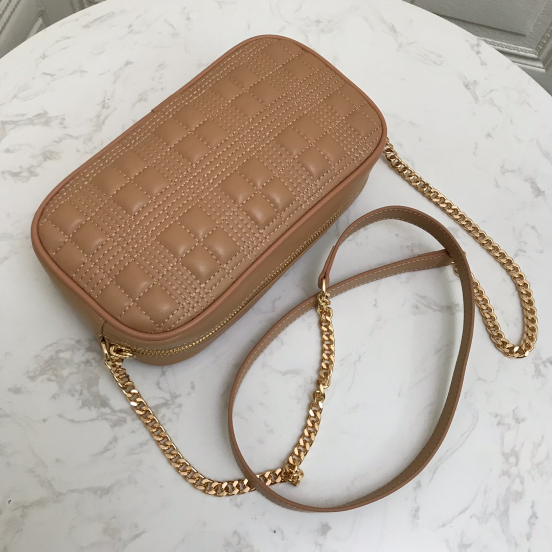 80207131 Quilted Lambskin Camera Bag, BURBERRY BAGS