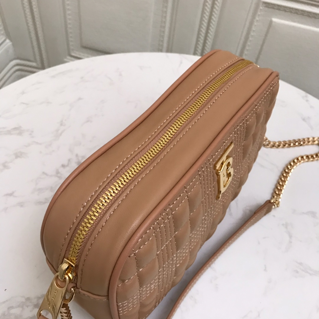 80207131 Quilted Lambskin Camera Bag, BURBERRY BAGS