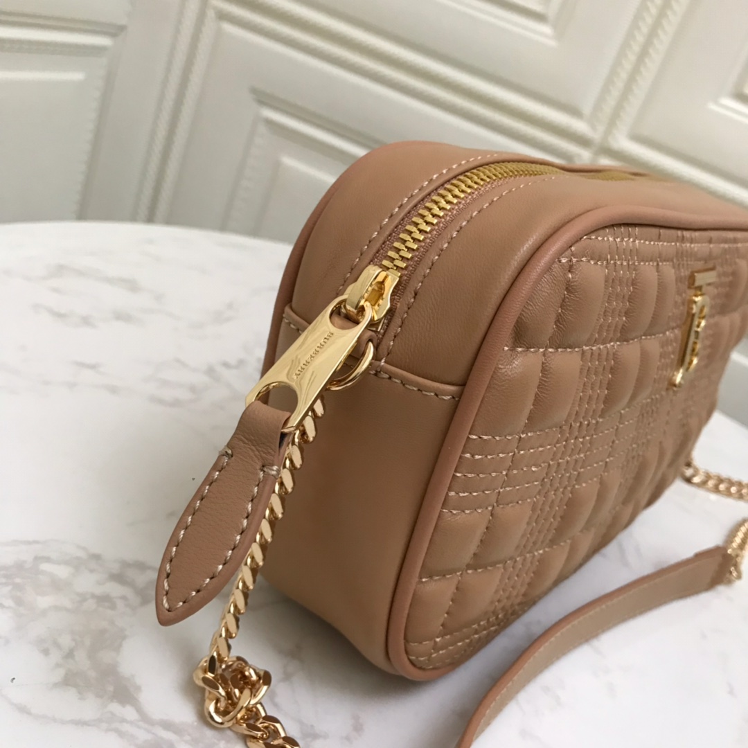 80207131 Quilted Lambskin Camera Bag, BURBERRY BAGS