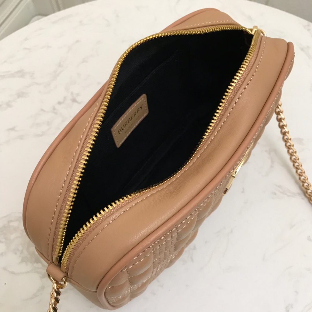 80207131 Quilted Lambskin Camera Bag, BURBERRY BAGS
