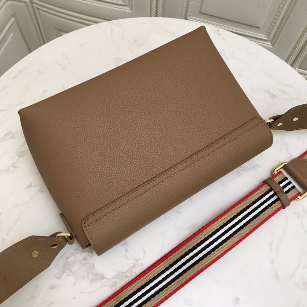 Grainy Leather Note Crossbody Bag, Burberry Handbag