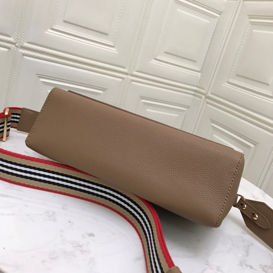 Grainy Leather Note Crossbody Bag, Burberry Handbag