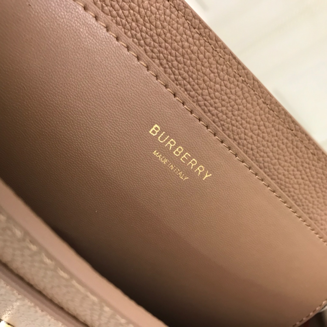 Grainy Leather Note Crossbody Bag, Burberry Handbag
