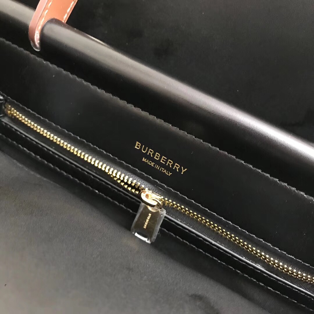 Medium Monogram Stripe E-canvas Title Bag, Burberry Handbag