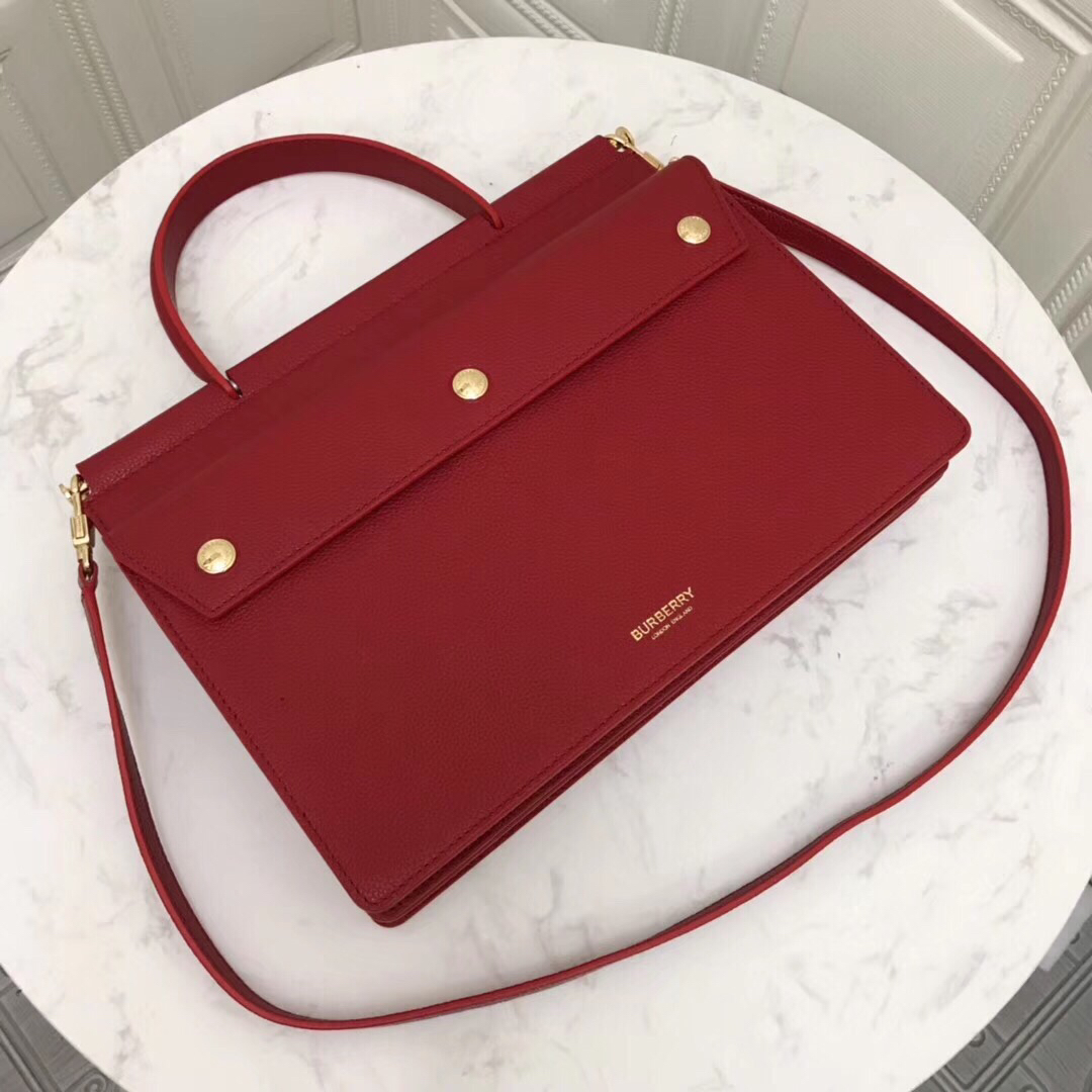 Medium Monogram Stripe E-canvas Title Bag, Burberry Handbag