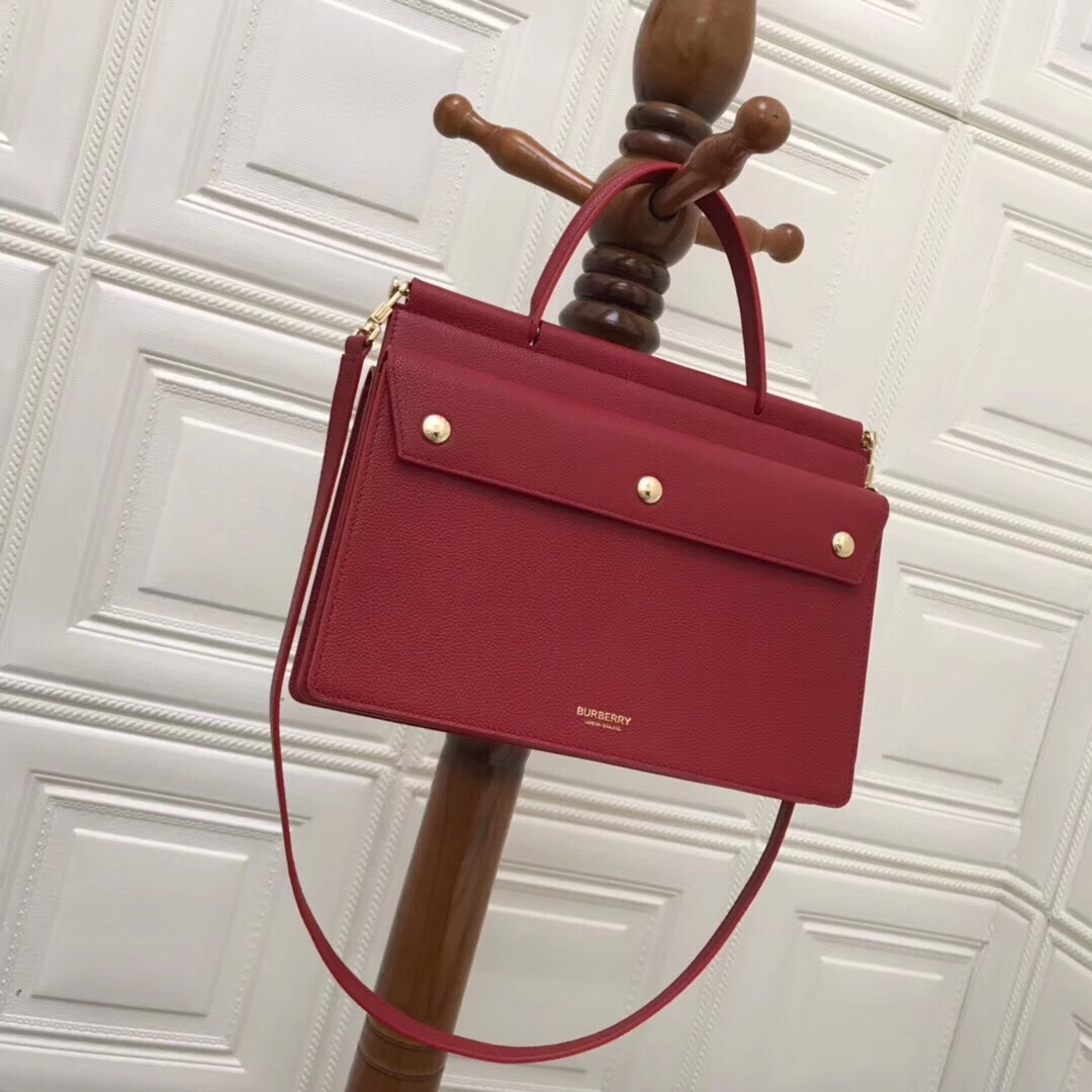 Medium Monogram Stripe E-canvas Title Bag, Burberry Handbag