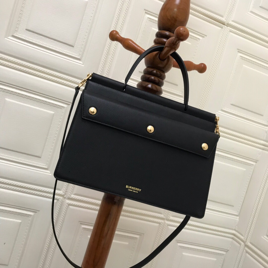 Medium Monogram Stripe E-canvas Title Bag, Burberry Handbag