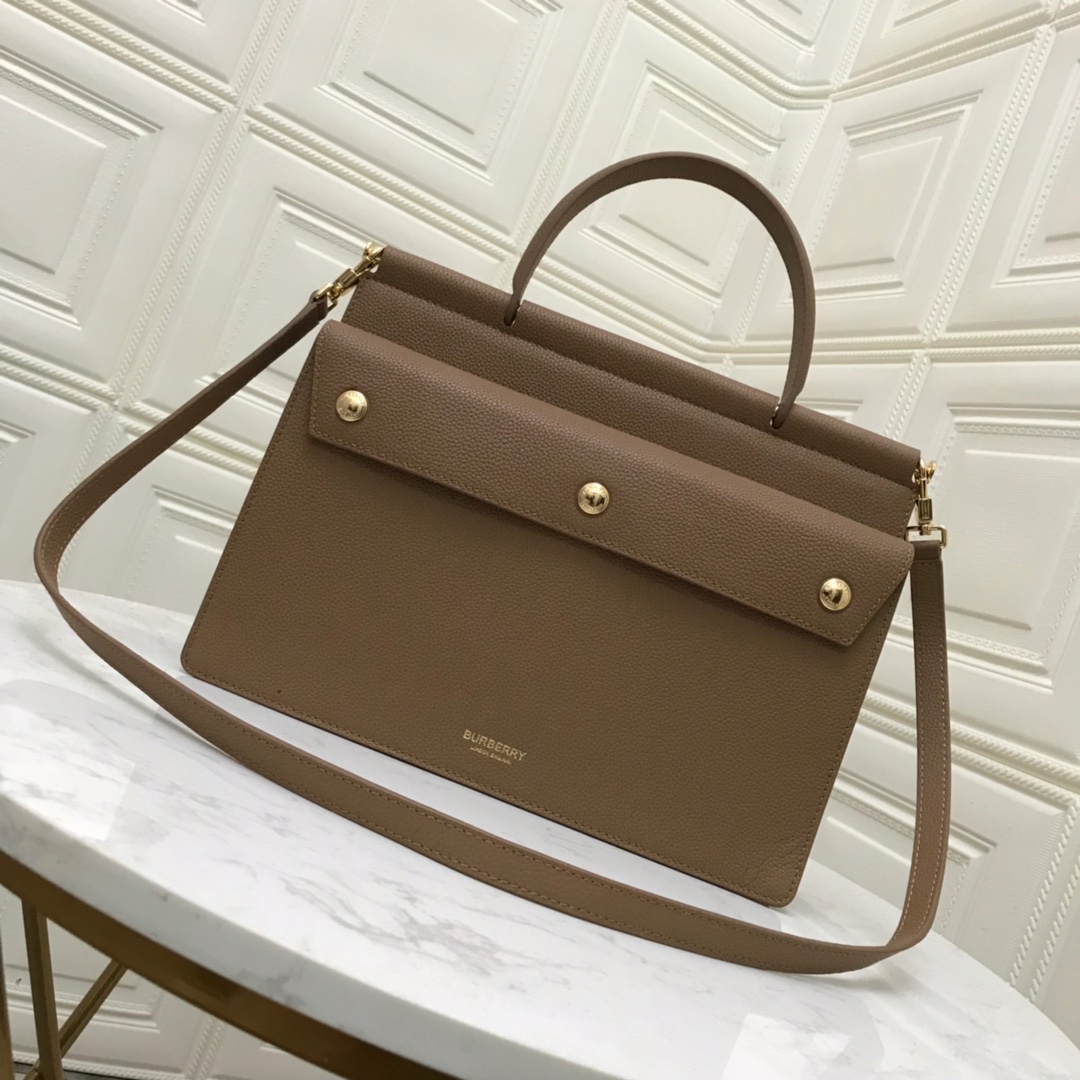 Medium Monogram Stripe E-canvas Title Bag, Burberry Handbag