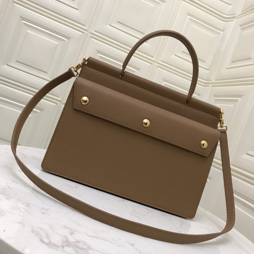 Medium Monogram Stripe E-canvas Title Bag, Burberry Handbag